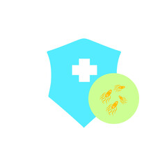 Obraz premium virus security shield