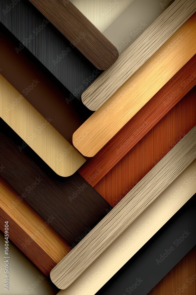 Poster abstract background featuring overlapping brown and beige textures with modern design