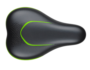  Top View of Lightweight XC Bike Seat with Vented Padding