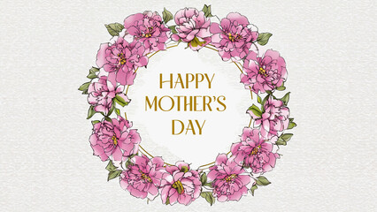 text happy mother's day card illustration.ai 