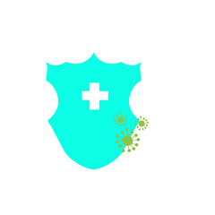 Obraz premium virus security shield