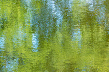 夏の川　川の流れ水面の表情37