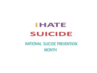 Stop Suicide Typography Awareness Design