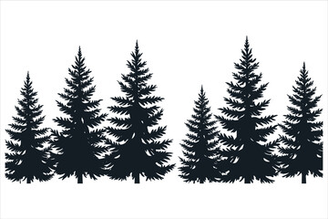  Majestic Pine Trees Silhouette