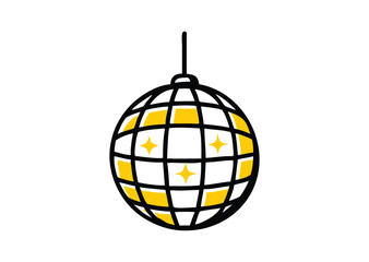 Obraz premium Disco ball Vector Illustration