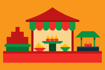 vector illustration of carousel