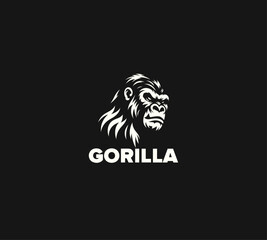 Fototapeta premium Strong Gorilla Head Logo Design