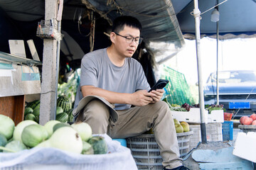  male owner of the fruit store