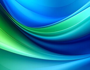 Abstract flowing curves of vibrant colors