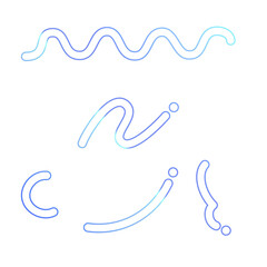 ポップでかわいいメンフィス柄の図形パーツ素材