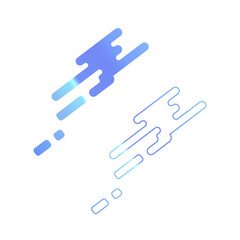 ポップでかわいいメンフィス柄の図形パーツ素材