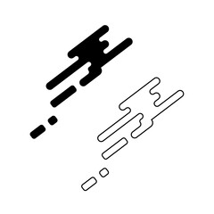 ポップでかわいいメンフィス柄の図形パーツ素材