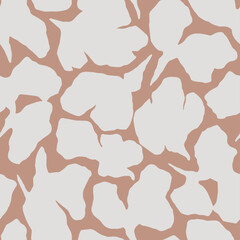 Vector abstract leaf illustration seamless repeat pattern 