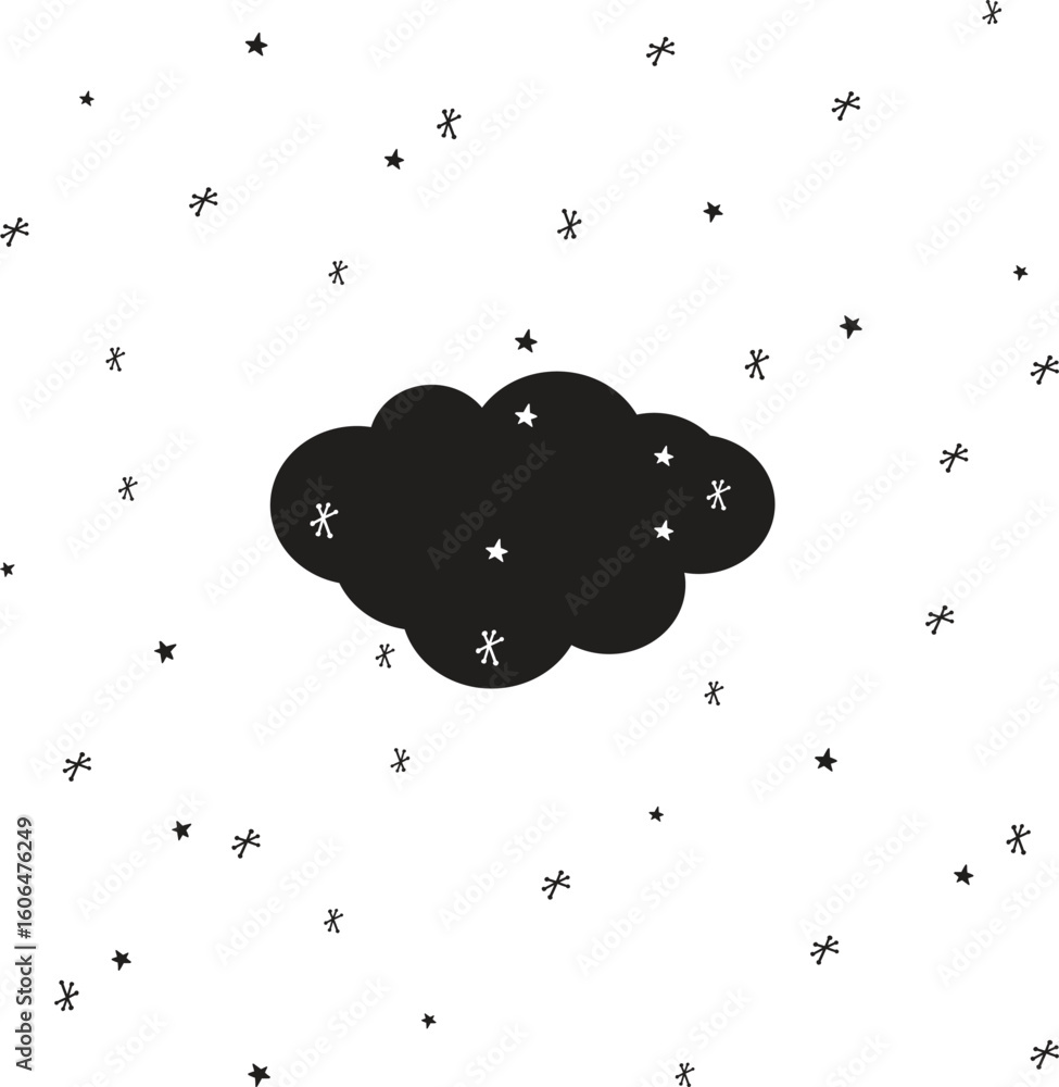 Fototapete enjoy the little things text with vector firework burst