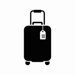suitcase icon vector illustration