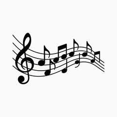music notes background