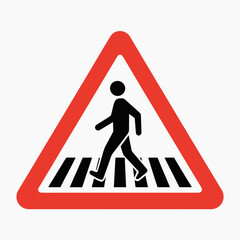 pedestrian crossing sign