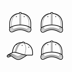 vector baseball cap