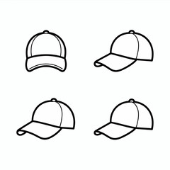 baseball cap vector illustration