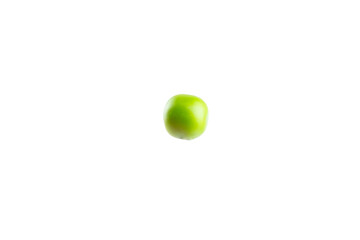 Fresh green pea pods with green peas isolated on white background. Sweet green peas. Green pea beans vegetables. Vegan. healthy vegetable