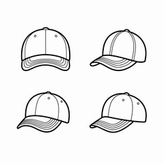 baseball cap vector illustration