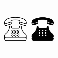 retro phone icon