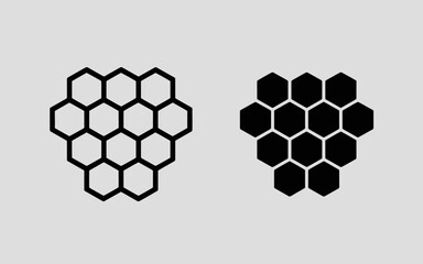abstract background with hexagons