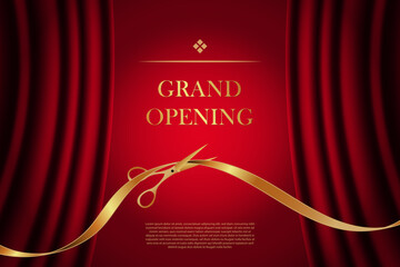 grand opening background, company design template, business.