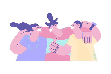 Happy friendship day celebration concept