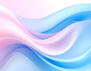 Fototapeta premium Abstract flowing pastel waves (2)