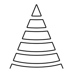 christmas tree icon isolated on white background, vector illustration.