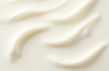 Milky wave background. White liquid milk background with beautiful waves. Wavy dairy surface with soft light. 