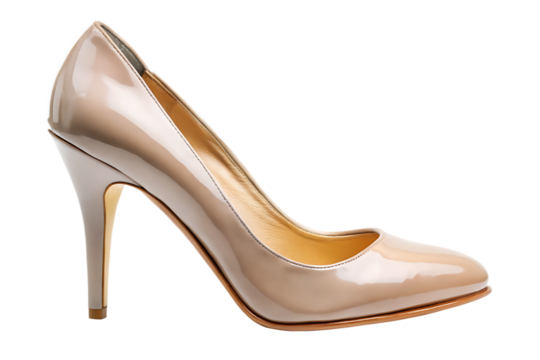    elegant footwear with a slender heel  isolated on white background PNG , AI GENERATED