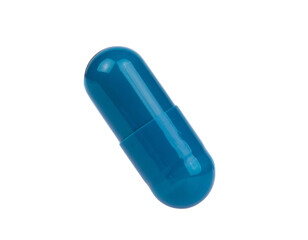 blue pill isolated on white background