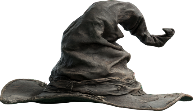 Mysterious old wizard hat for fantasy magic. Dark ancient costume - Powered by Adobe