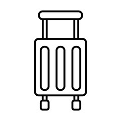 travel luggage line icon with editable stroke