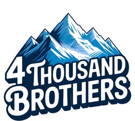 A T-shirt design with a mountain image.