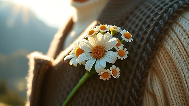 Glowing Swiss lantern with white cross motif, resting on rustic wood with alpine meadow in soft focus.