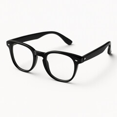 Black Frame Eyeglasses isolated - Fashion Accessory Cutout