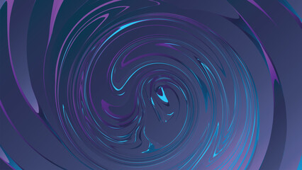 Abstract blue background with swirling water ripples and light vortex pattern