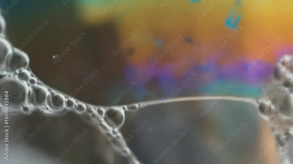 Poster soap bubble pattern abstract closeup