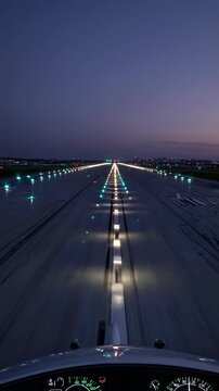 Captivating Dusk Loop at Heathrow Runway