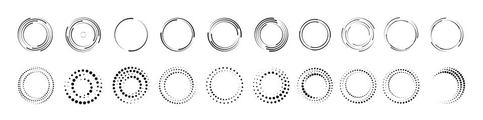 Spectrum design with circular speed swirl and vector geometric layout png.