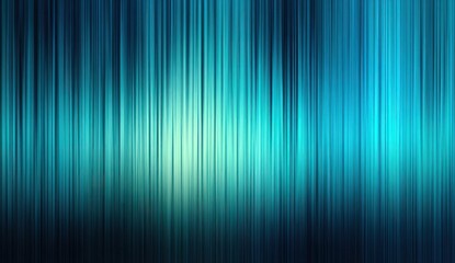 Teal vertical stripes create a dynamic abstract background.