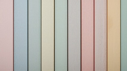 Pastel colored panels in a vertical striped pattern.