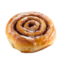 Glazed Cinnamon Roll with Swirled Filling