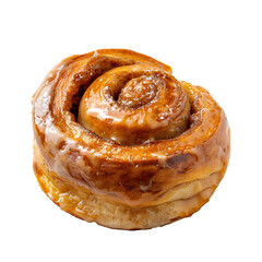 Golden Cinnamon Roll with Glaze