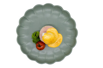Floral Plate Delight: A visually appealing plate of food showcasing a vibrant arrangement of...