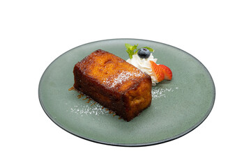 Gourmet Toast Delight: A culinary presentation of golden-brown toast, meticulously garnished with...