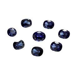 Luxurious Blue Gemstones Display

